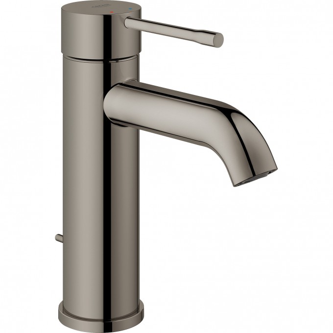 Смеситель для раковины GROHE ESSENCE NEW с донным клапаном, темный графит матовый 23589AL1