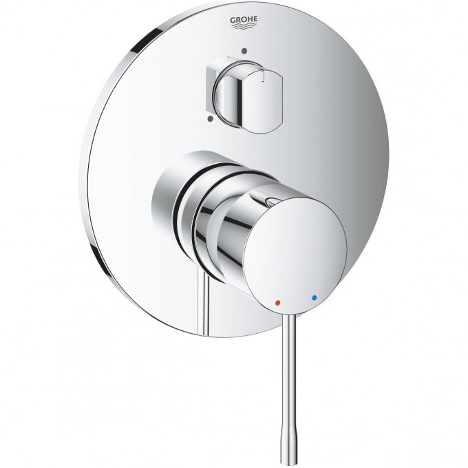 Внешняя часть смесителя для ванны GROHE ESSENCE с переключателем на 3 положения, хром () 24092001